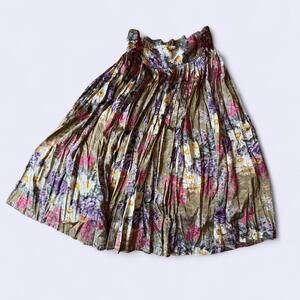 Rene Derhy Green floral‎ long skirt
